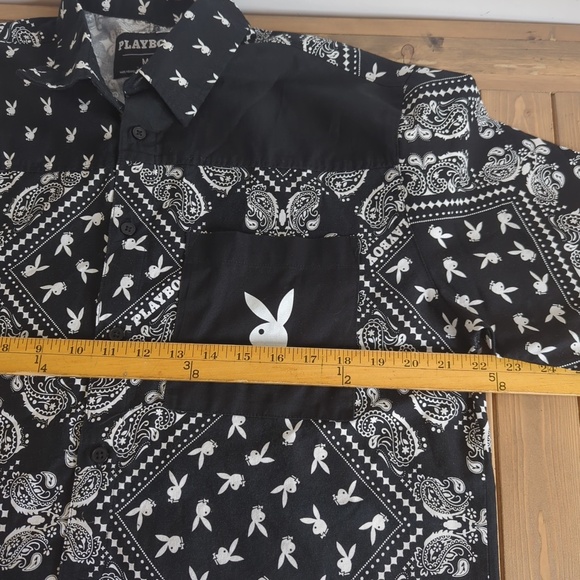 Playboy Men’s Short Sleeve Shirt - Picture 6 of 9